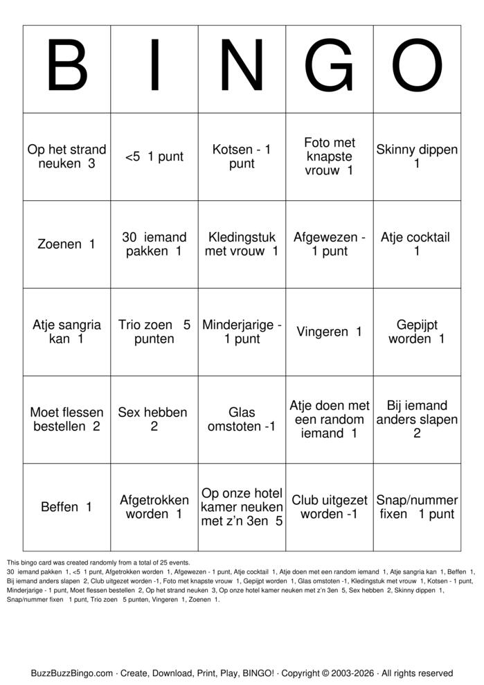 Download Free Vakantie Sex Bingo Bingo Cards Download Free Vakantie Sex Bingo Bingo Cards