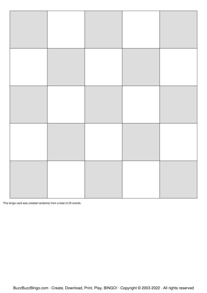 Download Free Custom Bingo Cards Download Free Custom Bingo Cards