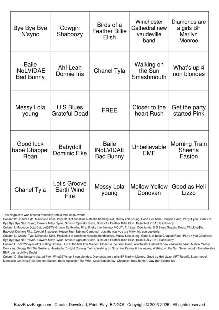 Download Free Meaty Beaty Big n Bouncy Bingo Bingo Cards
