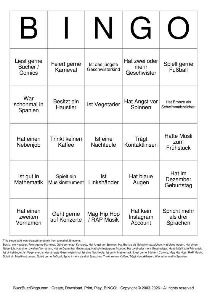 Download Free Bingo Bingo Cards
