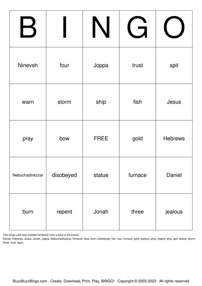 Download Free Custom Bingo Cards Download Free Custom Bingo Cards