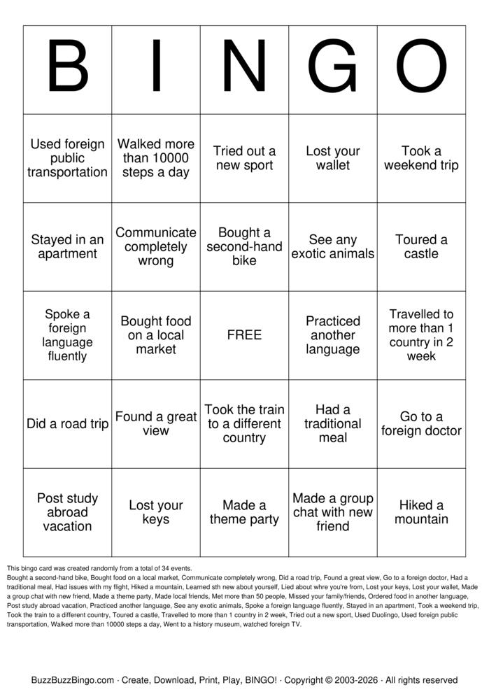 Download Free Custom Bingo Cards Download Free Custom Bingo Cards