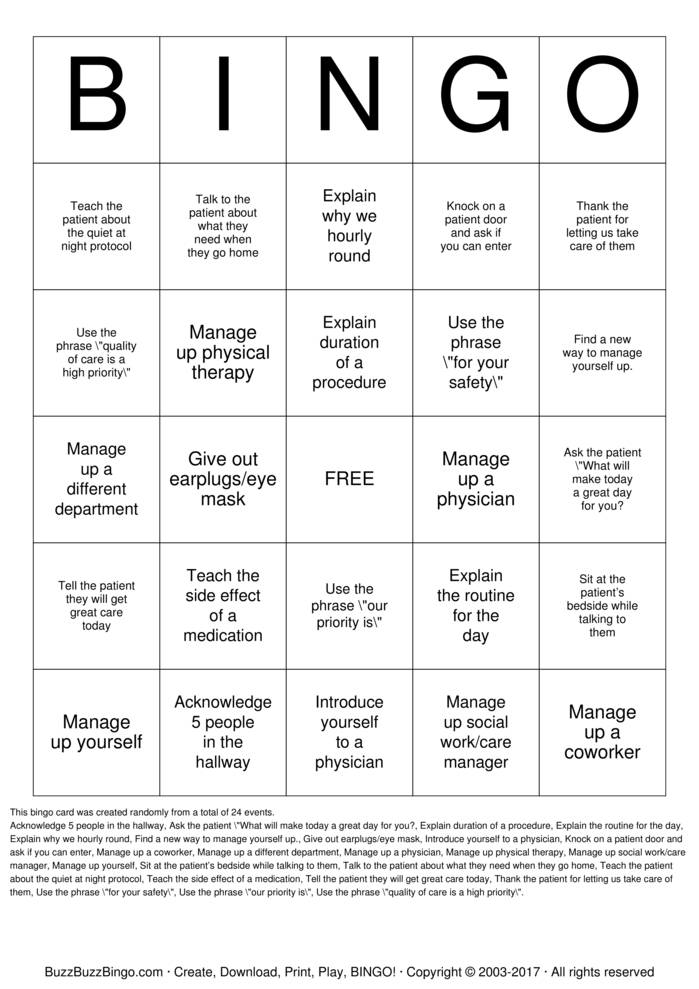 Download Free Custom Bingo Cards