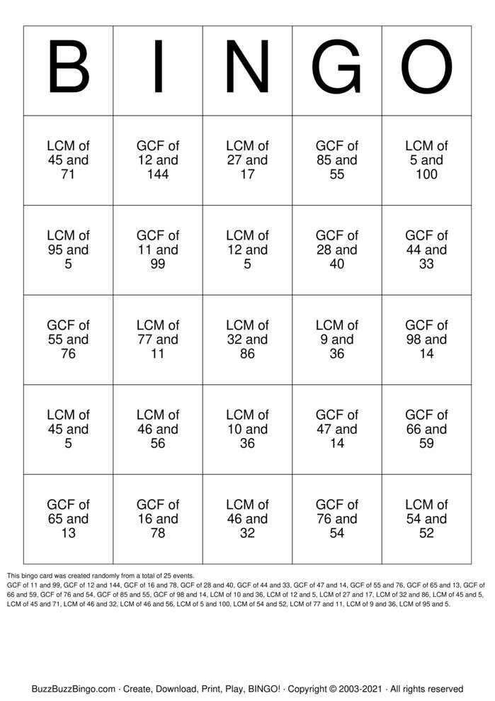 Custom Bingo Cards to Download, Print and Customize!