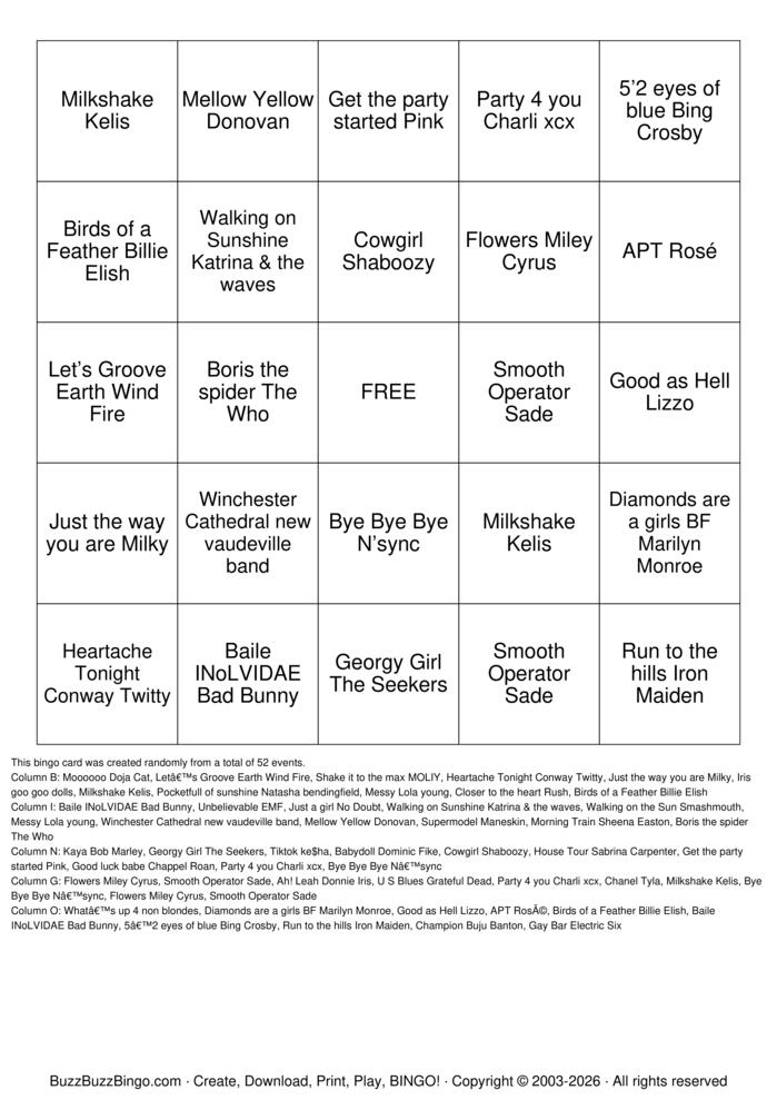 Download Free Meaty Beaty Big n Bouncy Bingo Bingo Cards