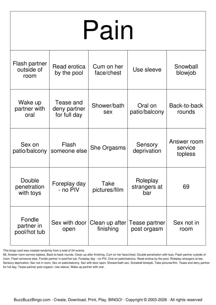 Download Free Vacation Sex Bingo Cards Download Free Vacation Sex Bingo Cards