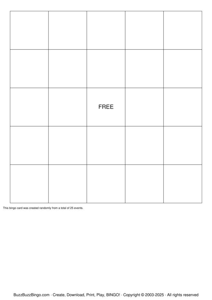 Download Free Corpse Bride Bingo Cards