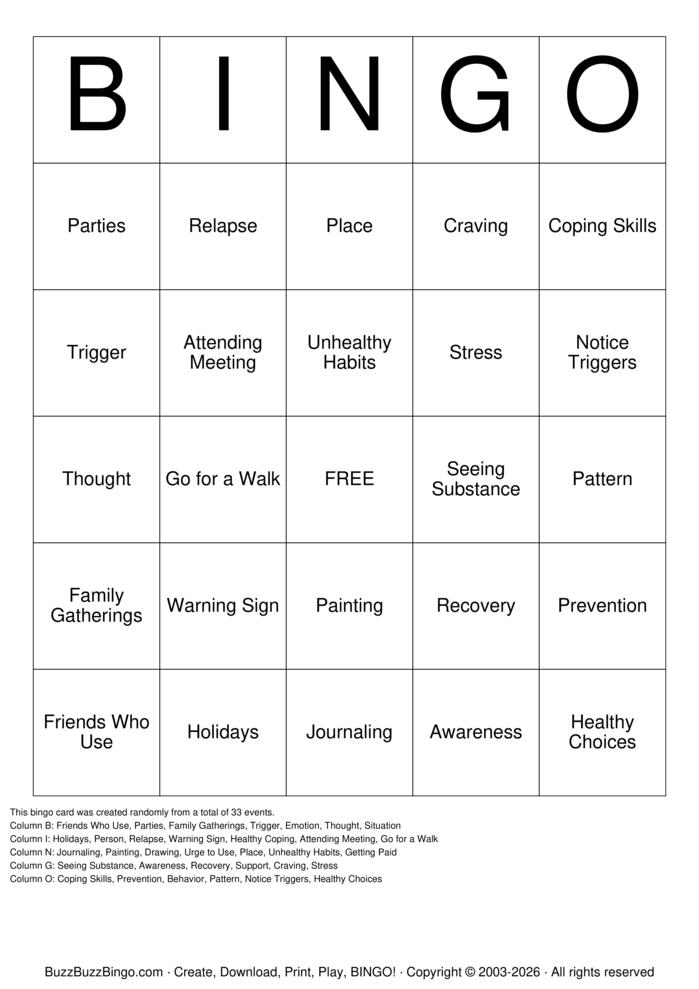 Download Free Trigger bingo  Bingo Cards