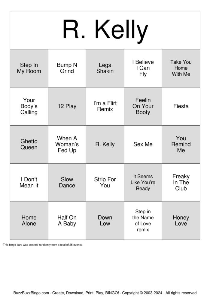Download Free Cancel Culture R. Kelly Bingo Cards Download Free Cancel Culture R. Kelly Bingo Cards