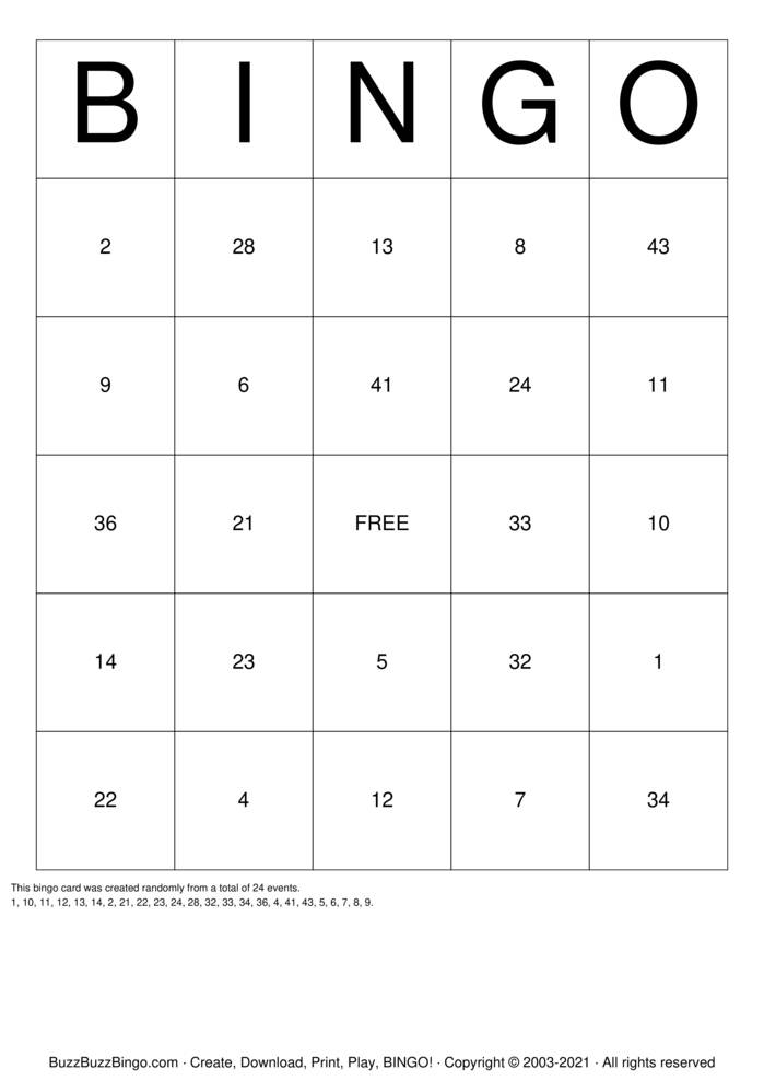LUCKY Bingo Cards To Download Print And Customize 