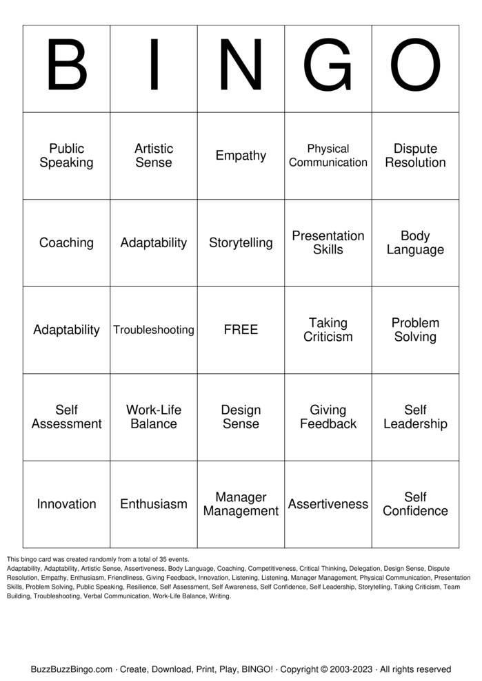 Download Free Positive thinking Bingo Cards Download Free Positive thinking Bingo Cards
