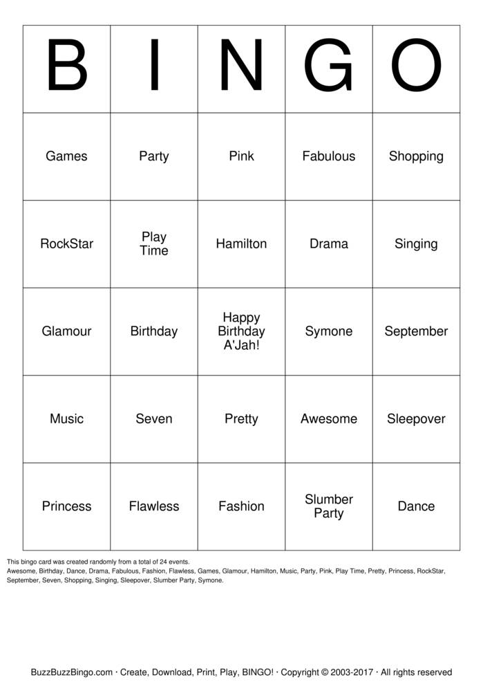 Birthday Bingo Bingo Cards to Download, Print and Customize!