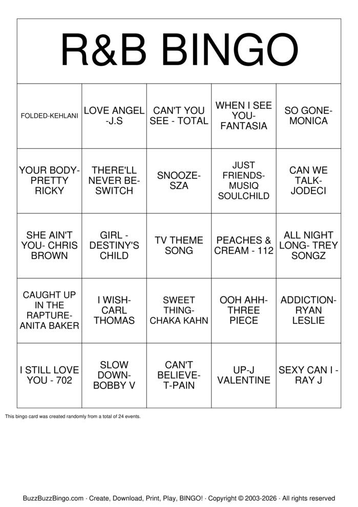 Download Free Custom Bingo Cards Download Free Custom Bingo Cards