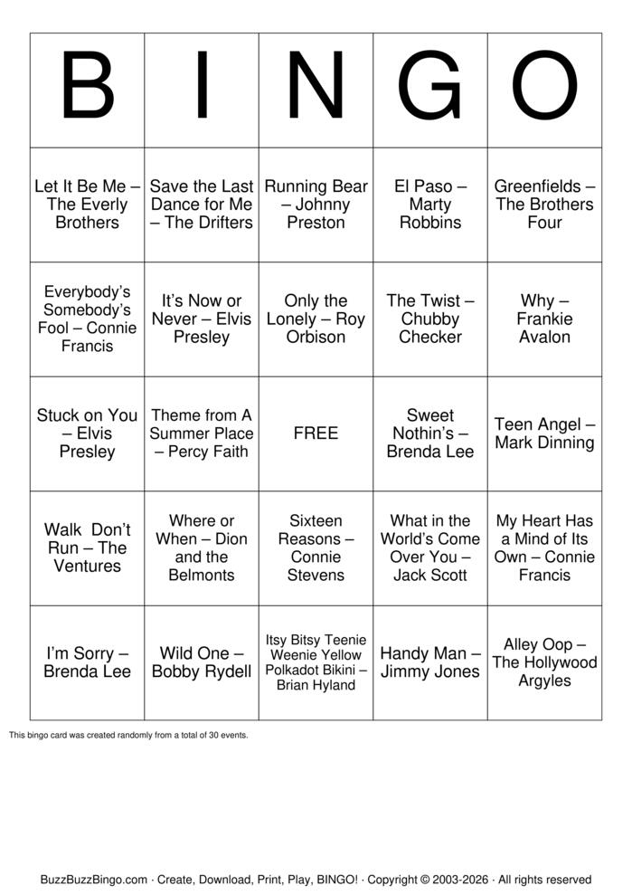 Download Free Singo Classic Bingo Cards Download Free Singo Classic Bingo Cards