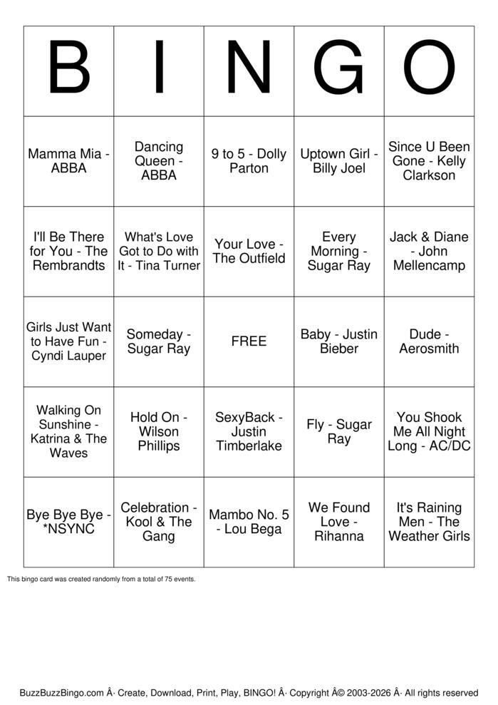 Download Free Singo Classic Bingo Cards