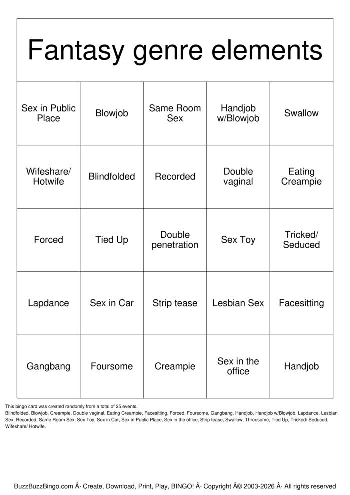 Download Free Fantasy Bingo Cards