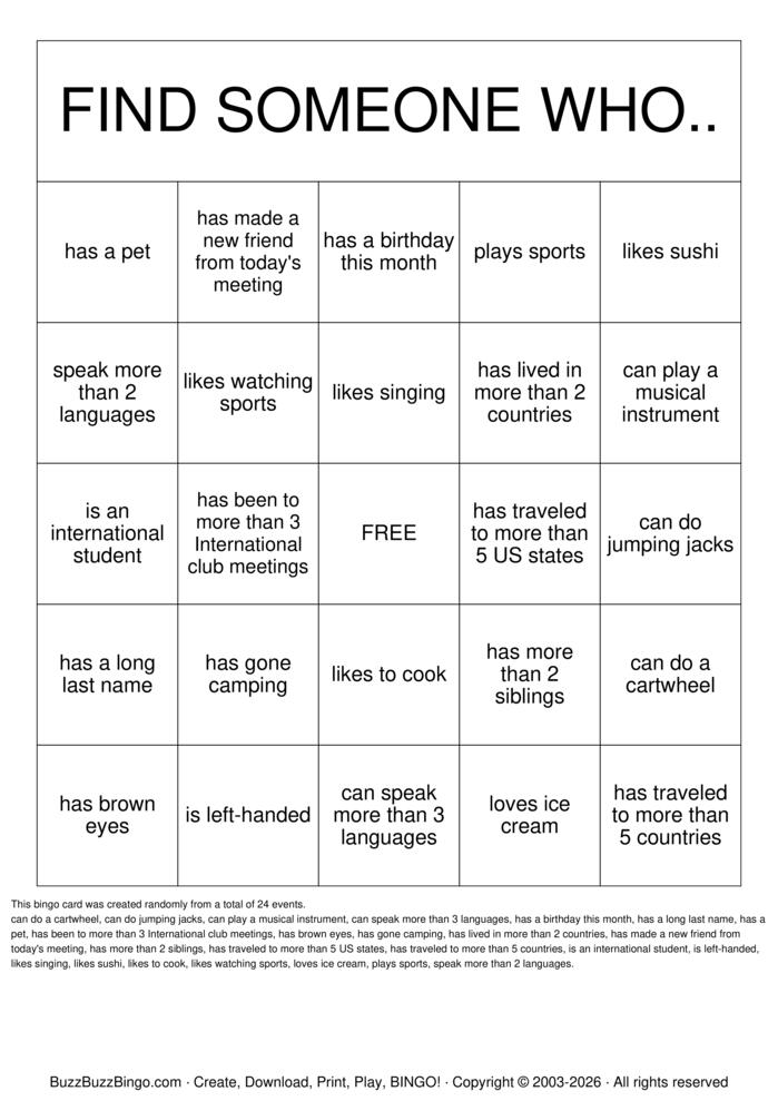 Download Free Human Bingo Bingo Cards Download Free Human Bingo Bingo Cards