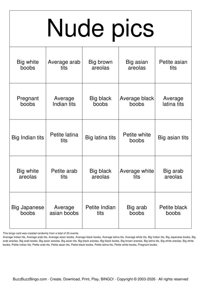Download Free All size Boobs bingo Bingo Cards Download Free All size Boobs bingo Bingo Cards