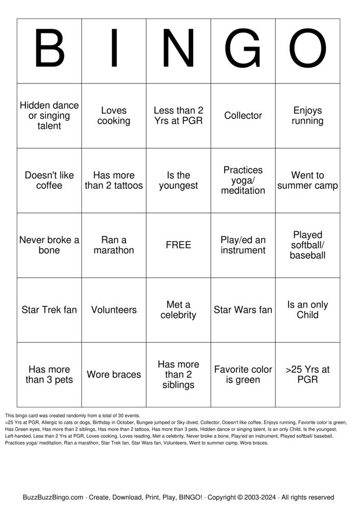 Download Free Meet & Greet Bingo Cards Download Free Meet & Greet Bingo Cards