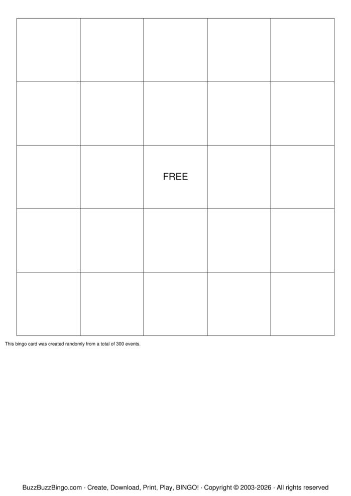 Download Free 7x7 Bingo Cards