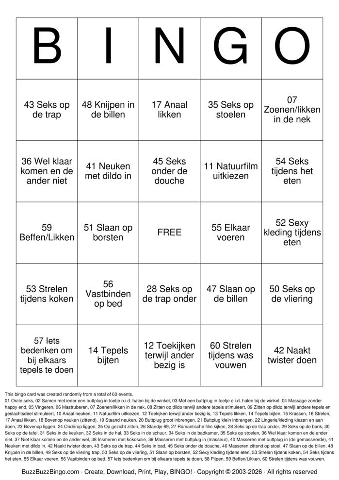 Download Free Custom Bingo Cards