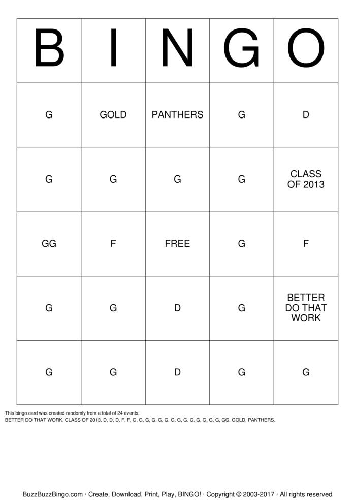 Custom Bingo Cards to Download, Print and Customize!