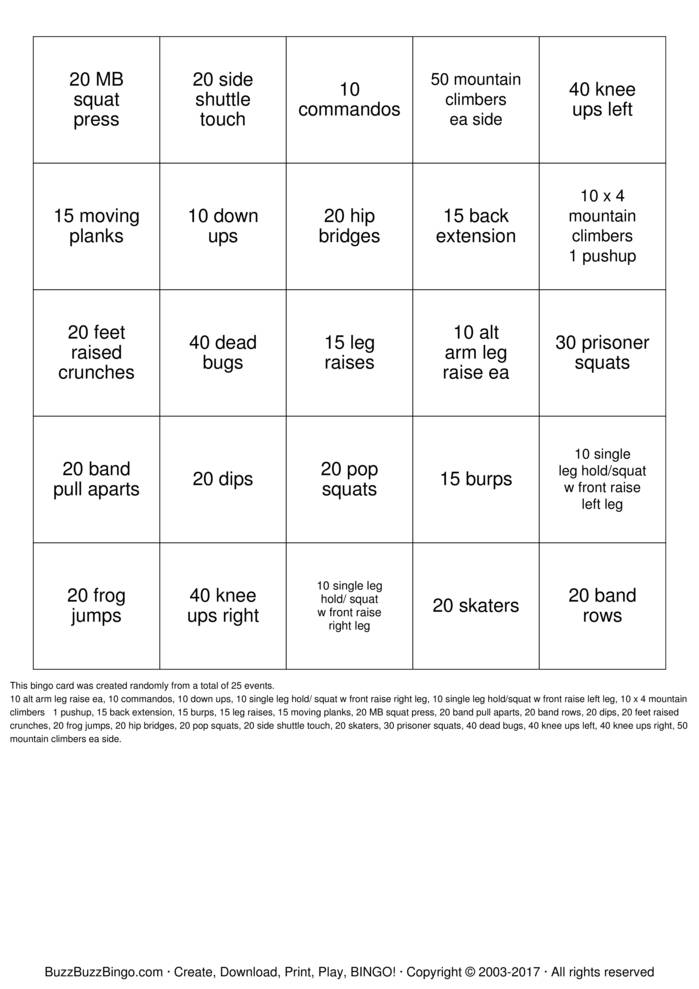 Download Free Custom Bingo Cards Download Free Custom Bingo Cards