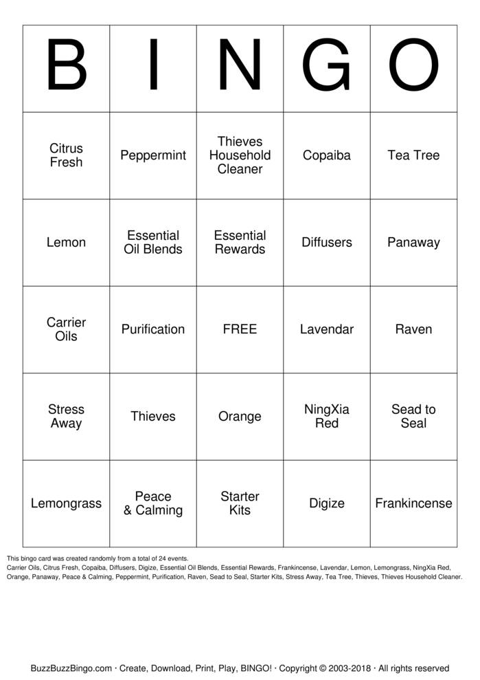 Download Free Custom Bingo Cards Download Free Custom Bingo Cards
