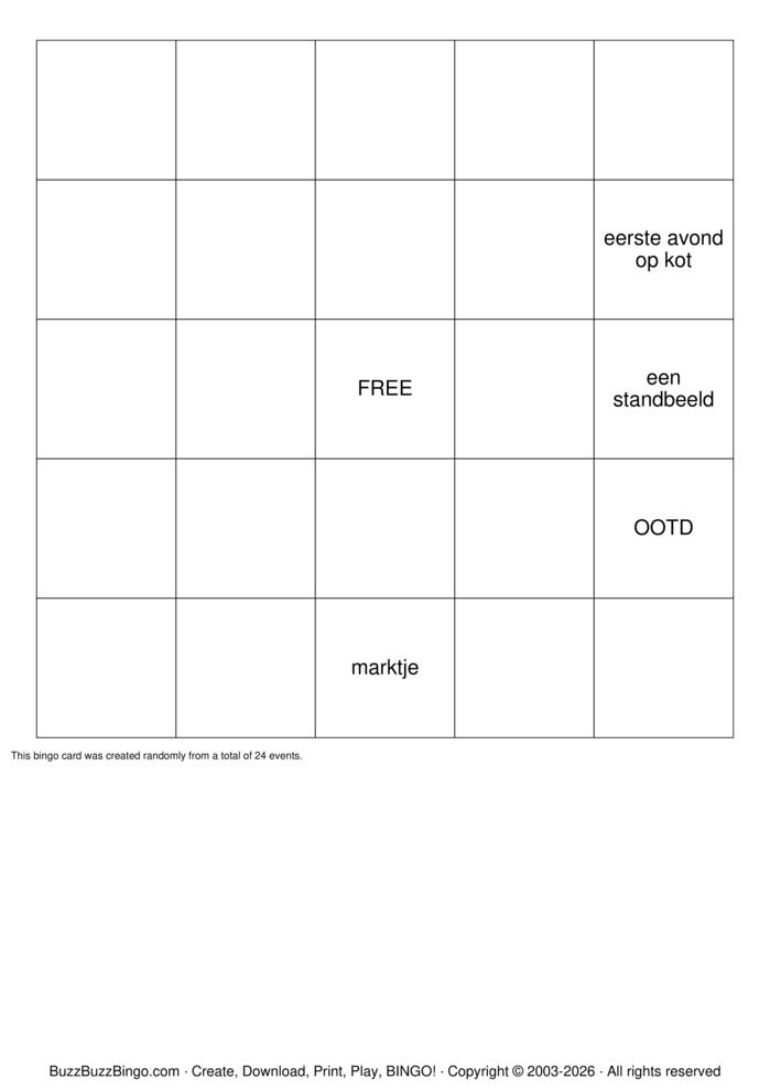 Download Free ERASMUS Bingo Cards