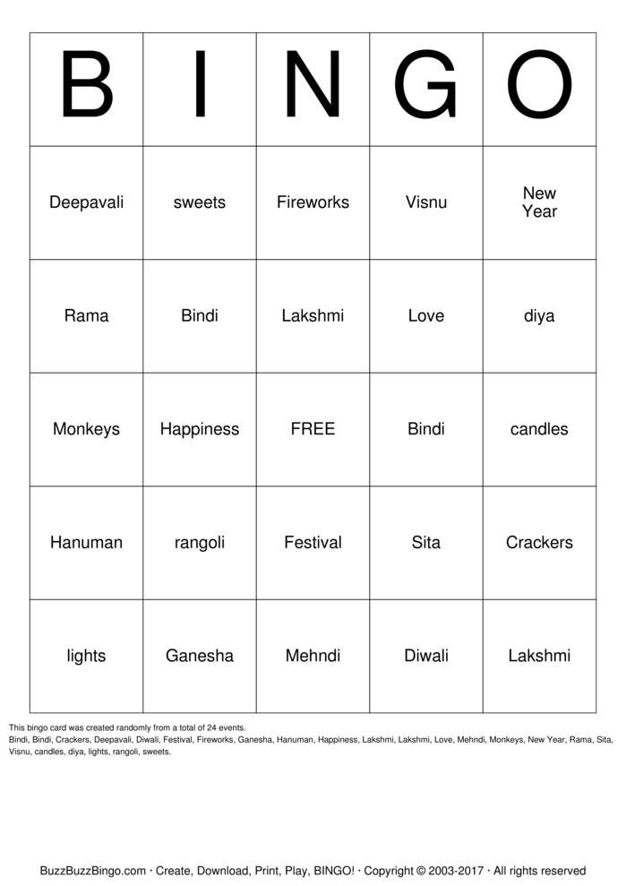 Custom Bingo Cards to Download, Print and Customize!