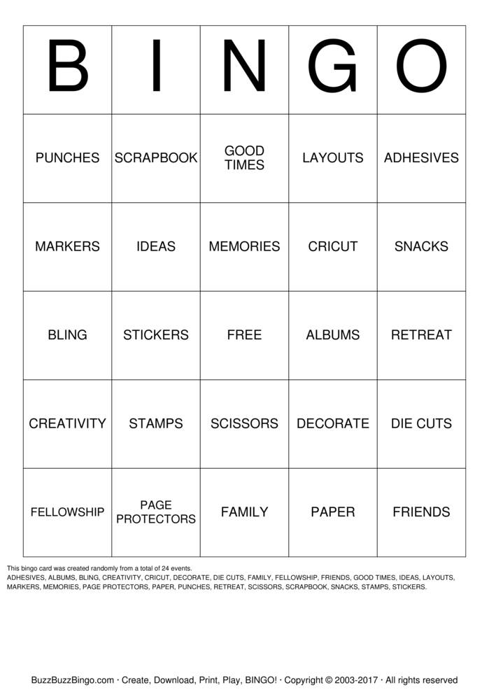 Download Free Custom Bingo Cards Download Free Custom Bingo Cards