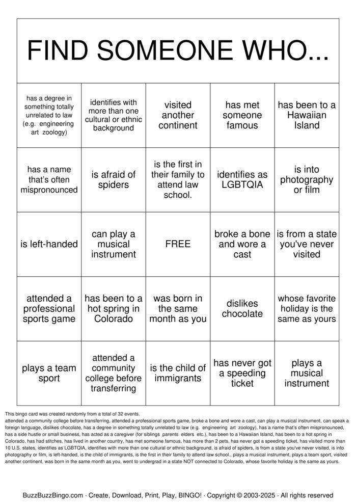 Getting to Know You! Bingo Cards to Download, Print and Customize!