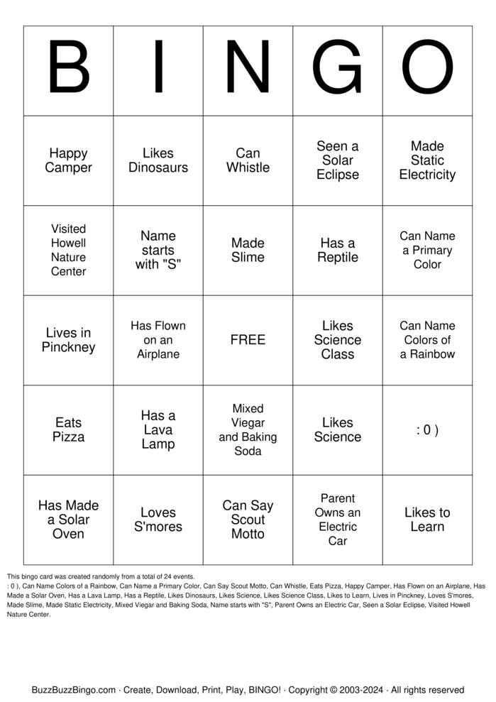 Download Free Custom Bingo Cards Download Free Custom Bingo Cards