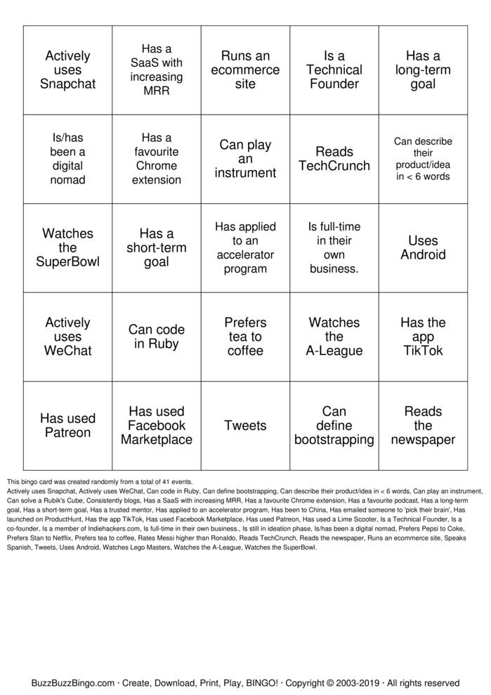 Custom Bingo Cards to Download, Print and Customize!