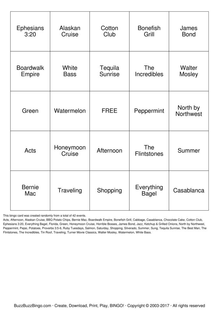 FIFTY Bingo Cards to Download, Print and Customize!