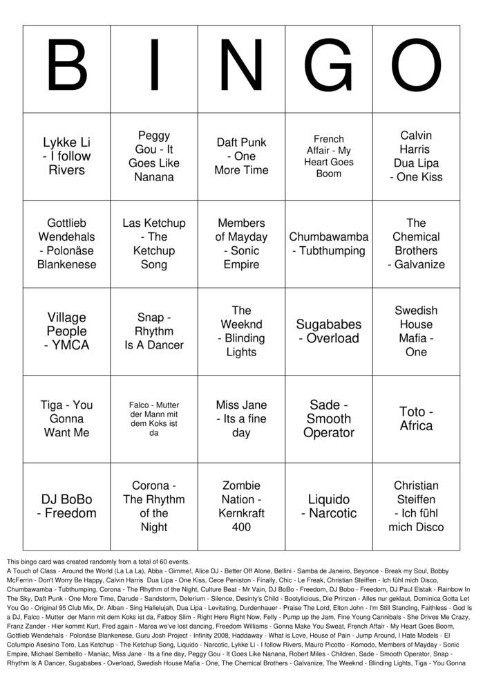 Numbers 1-60 Bingo Cards to Download, Print and Customize!