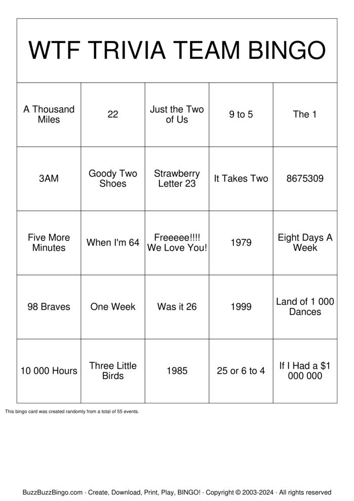 Download Free Numbers Bingo Bingo Cards