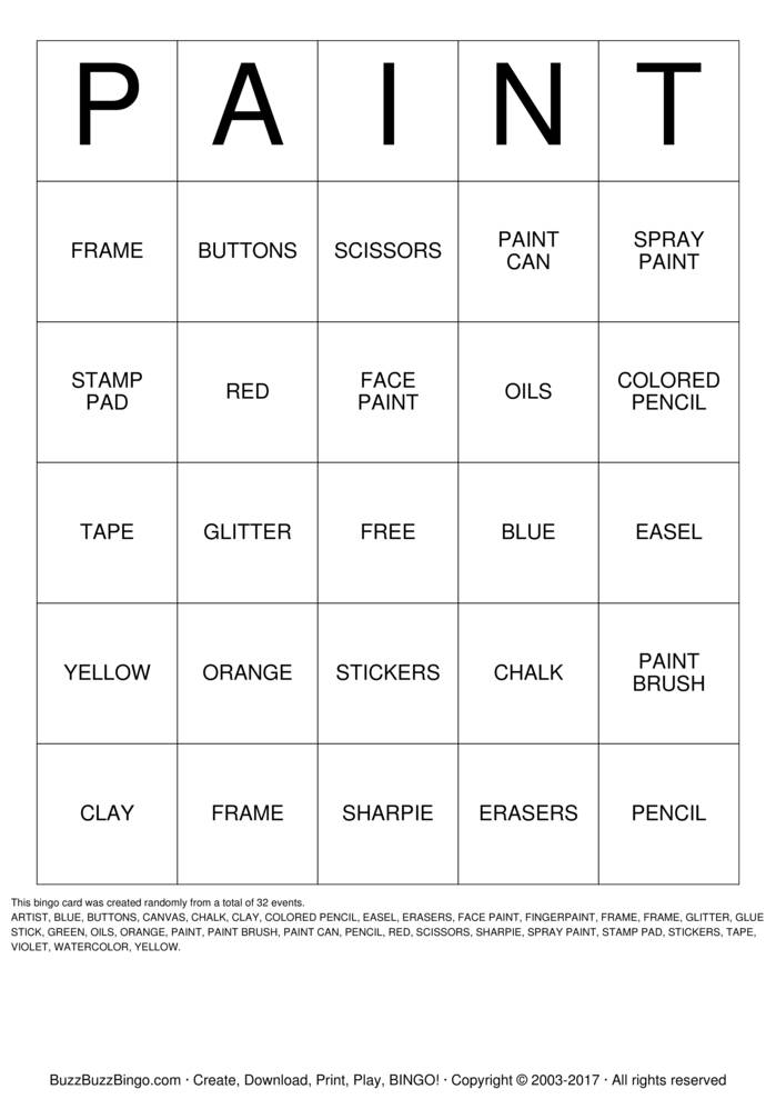 Custom Bingo Cards to Download, Print and Customize!