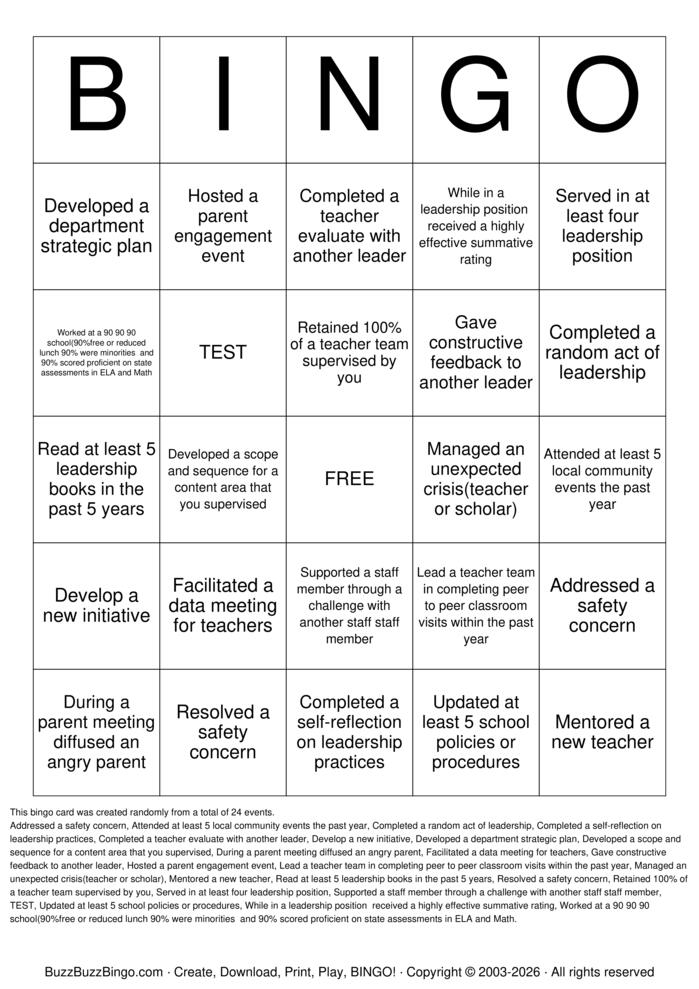Download Free Leadership Bingo Bingo Cards Download Free Leadership Bingo Bingo Cards