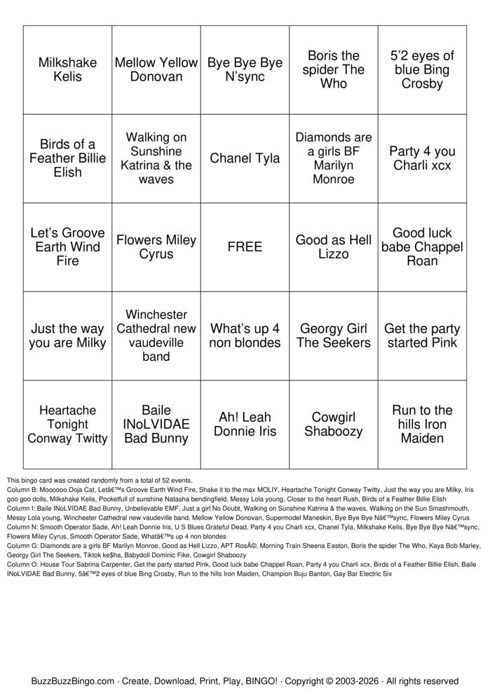 Download Free Meaty Beaty Big n Bouncy Bingo Bingo Cards
