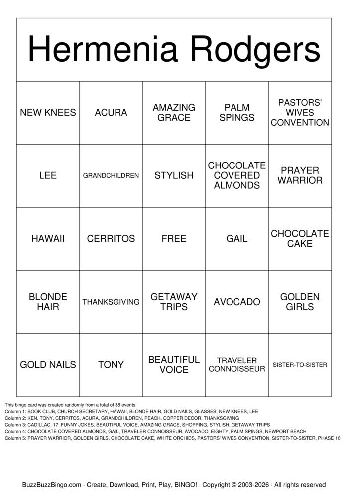 Download Free Milestone 80th Birthday Bingo Cards
