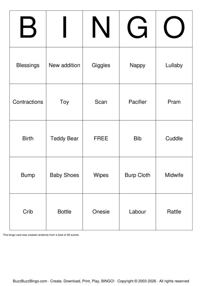 Download Free Numbers 1-60 Bingo Cards