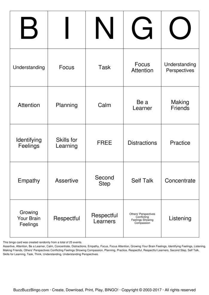 Download Free Assertiveness Bingo Cards Download Free Assertiveness Bingo Cards