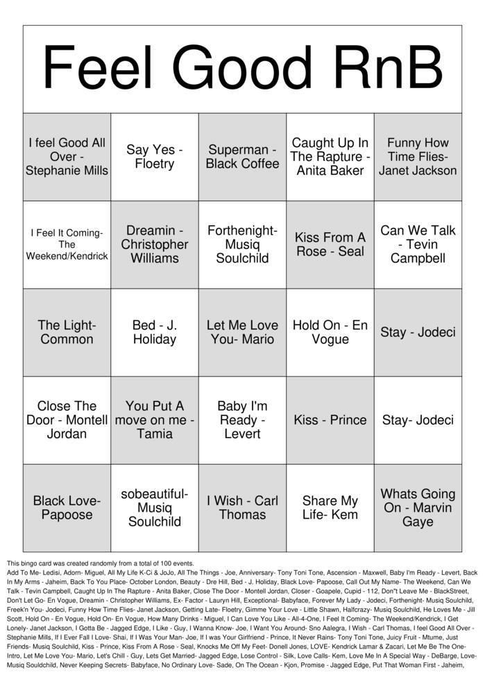 Download Free Custom Bingo Cards