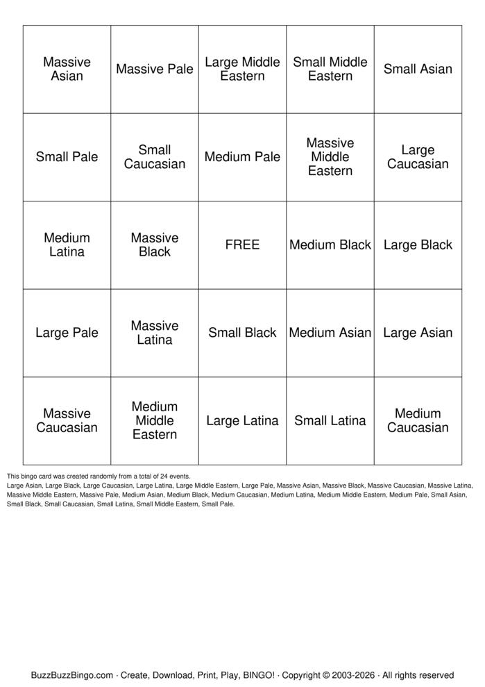 Download Free Boobs of the world Bingo Cards Download Free Boobs of the world Bingo Cards