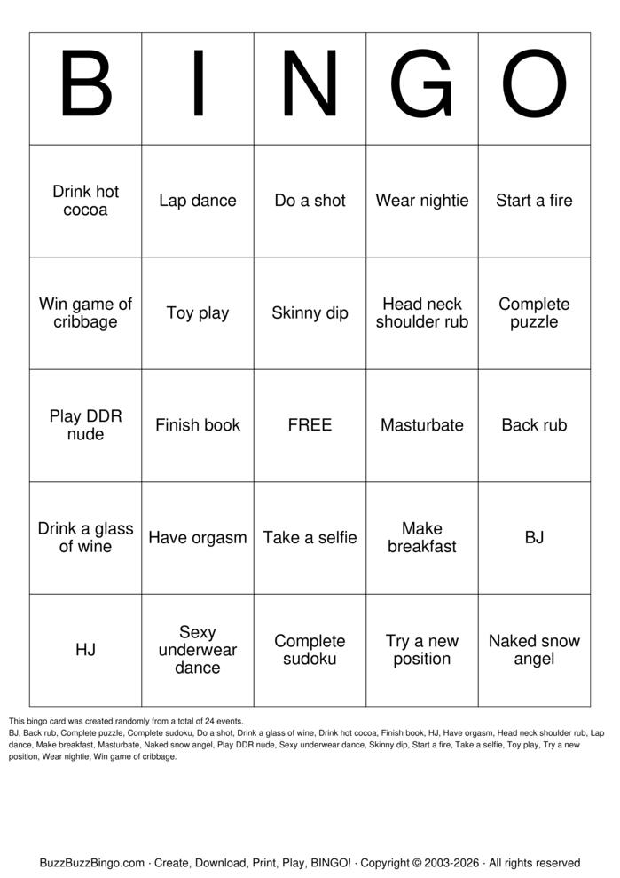 Download Free Cabin Bingo Bingo Cards
