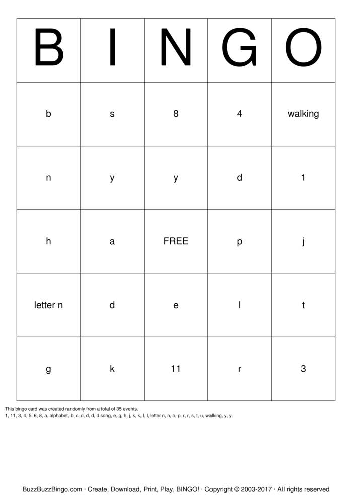 Custom Bingo Cards to Download, Print and Customize!