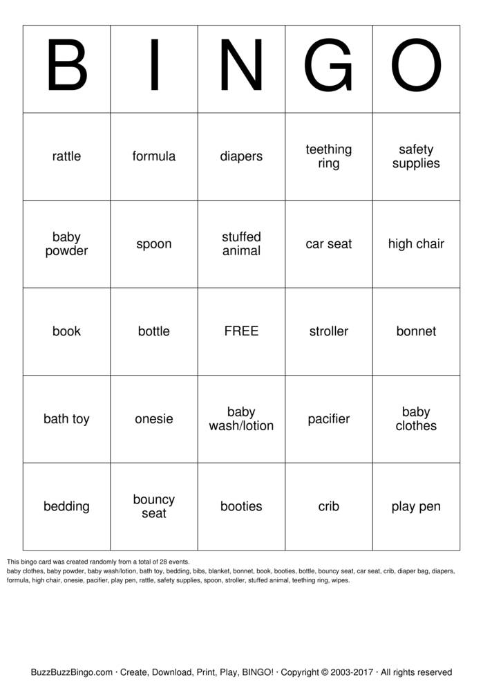 Custom Bingo Cards to Download, Print and Customize!