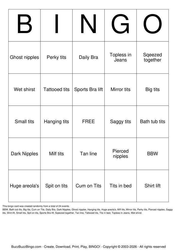 Download Free MILFO BINGO Bingo Cards Download Free MILFO BINGO Bingo Cards