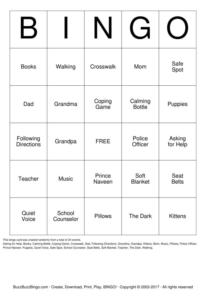 Download Free Safety Bingo Cards Download Free Safety Bingo Cards